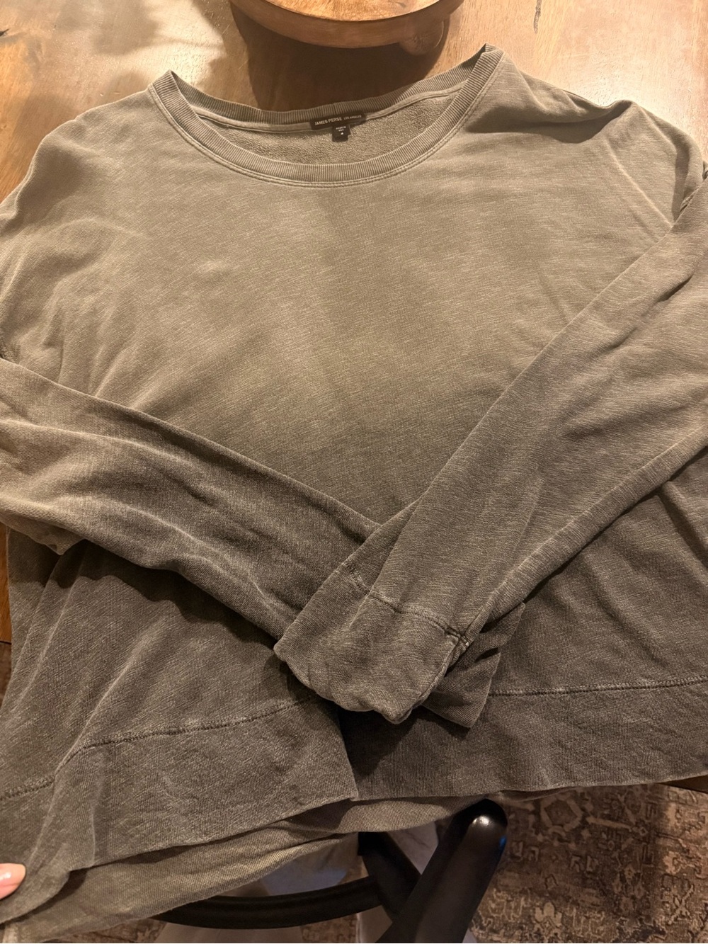 James Perse ombré-Grey long sleeve shirt
